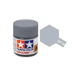 Tamiya Mini XF-19 Flat Sky Grey Acrylic Paint 10ml Bottle