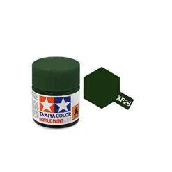 Tamiya Mini XF-26 Flat Deep Green Grey Acrylic Paint 10ml Bottle