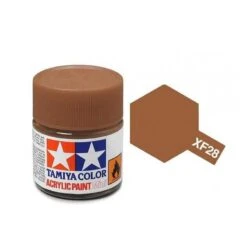 Tamiya Mini XF-28 Dark Copper Black Acrylic Paint 10ml Bottle