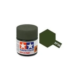 Tamiya Mini XF-58 Flat Olive Green Acrylic Paint 10ml Bottle – 81758
