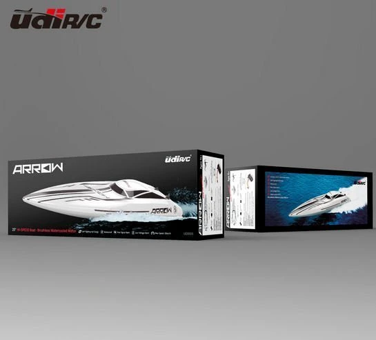 UDI Arrow RC Radio Remote Control Brushless Speed Boat UDI005 In Red - Image 11