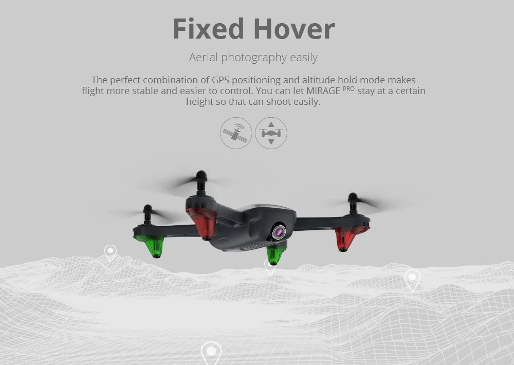 UDI MIRAGE PRO HD 1080P 5G WIFI FPV GPS Brushless RC Drone Quadcopter With Follow Me Mode RTF - Image 15