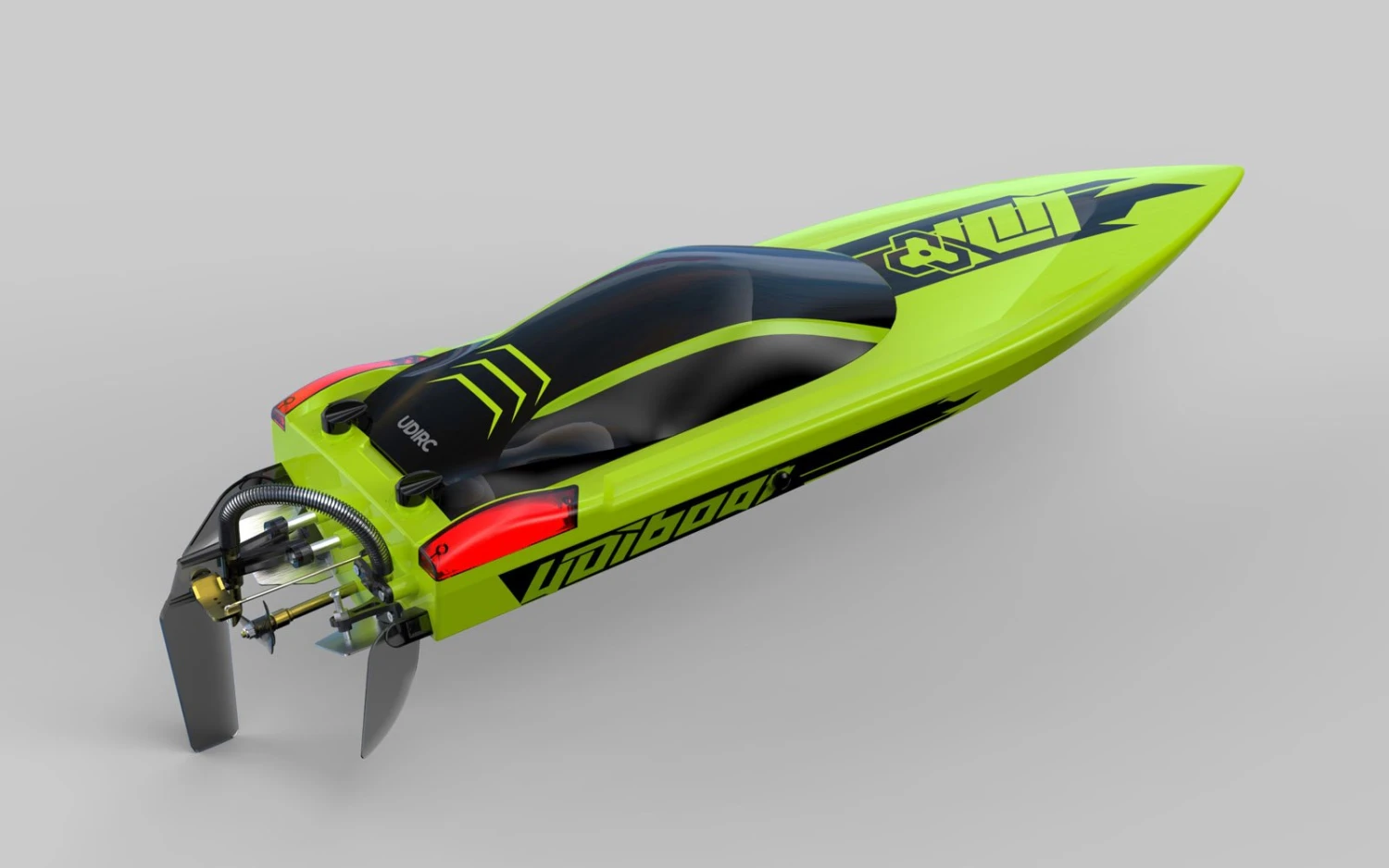 UDI Mosasaurus RC Radio Remote Control Brushless Speed Boat Green UDI018 - Image 6