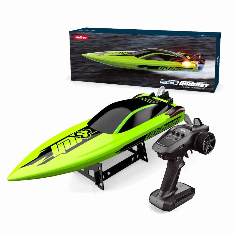 UDI Mosasaurus RC Radio Remote Control Brushless Speed Boat Green UDI018