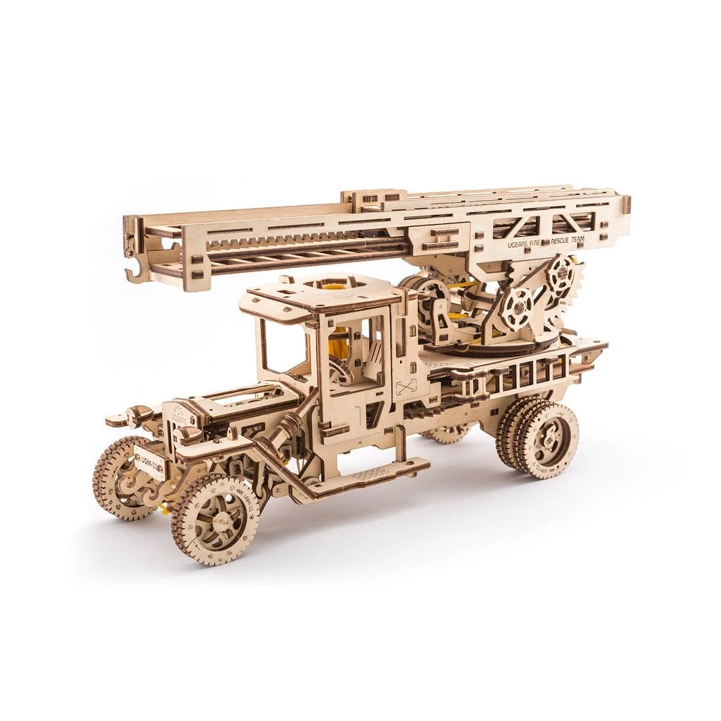 UG70022 Ugears Model Fire Ladder Truck