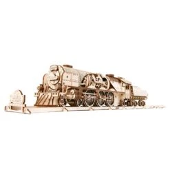 UG70058 UGEARS Model V-Express Steam Train With Tender Wooden Kit
