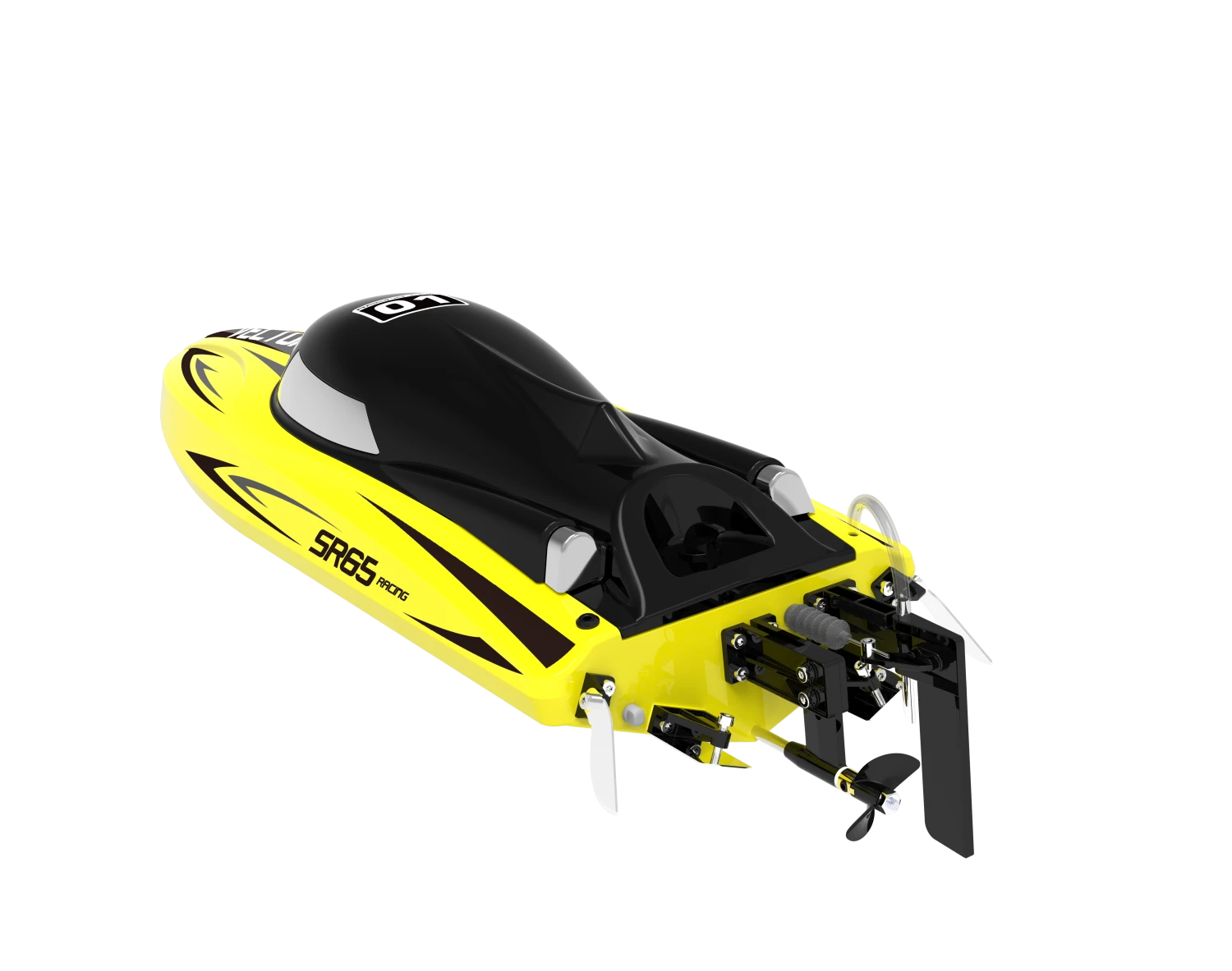 Volantex Racent Vector SR65CM Brushed RC Speed Boat RTR Yellow - Image 4