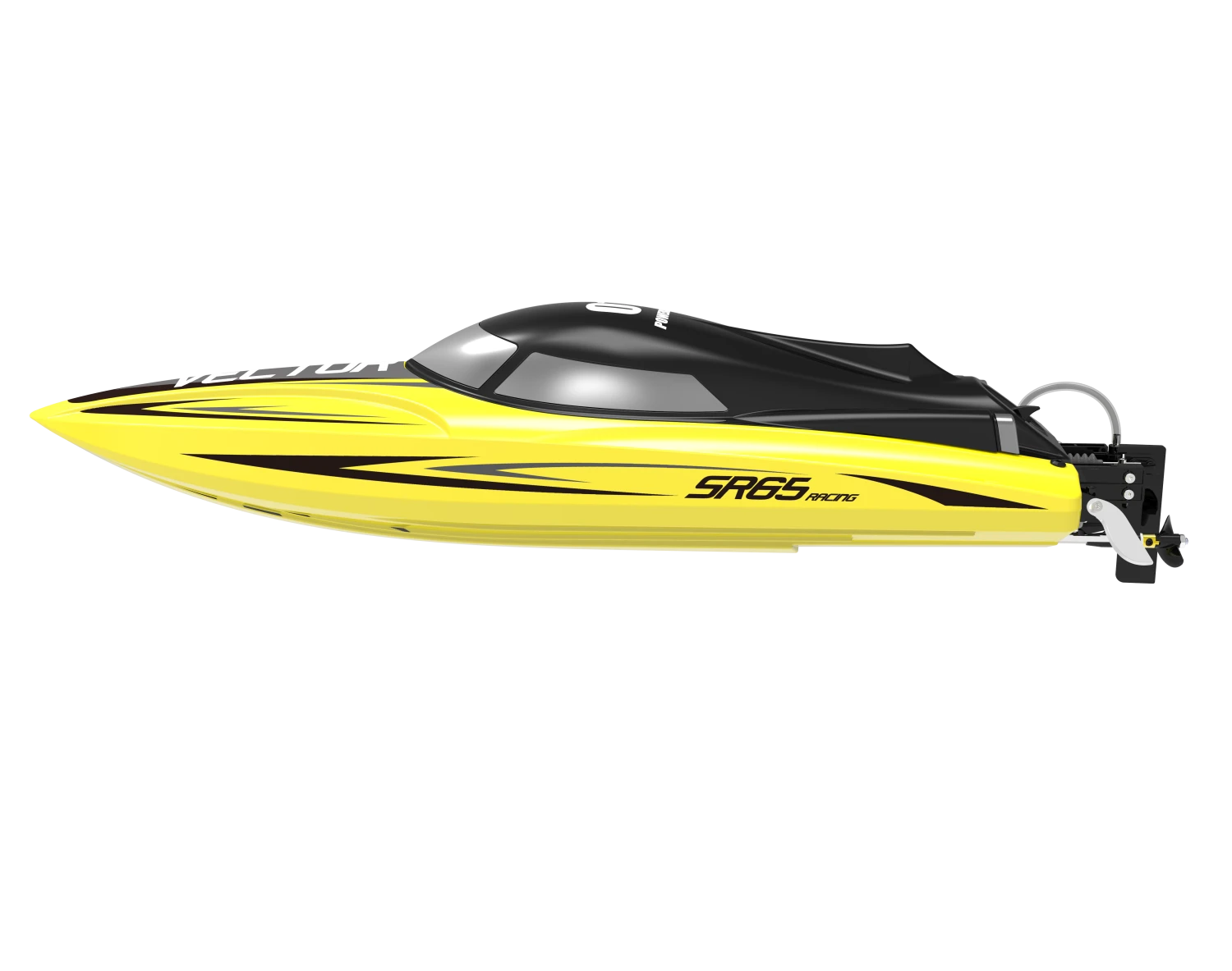 Volantex Racent Vector SR65CM Brushed RC Speed Boat RTR Yellow - Image 5