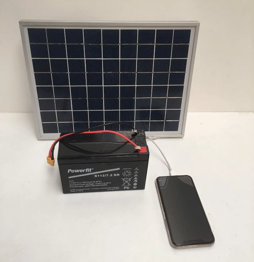 Solar Panel Charger For The Waverunner Bait Boat Battery With Yellow XT60 Connector - Image 2