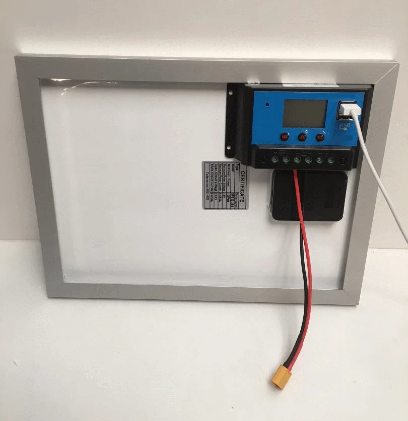 Solar Panel Charger For The Waverunner Bait Boat Battery With Yellow XT60 Connector - Image 4
