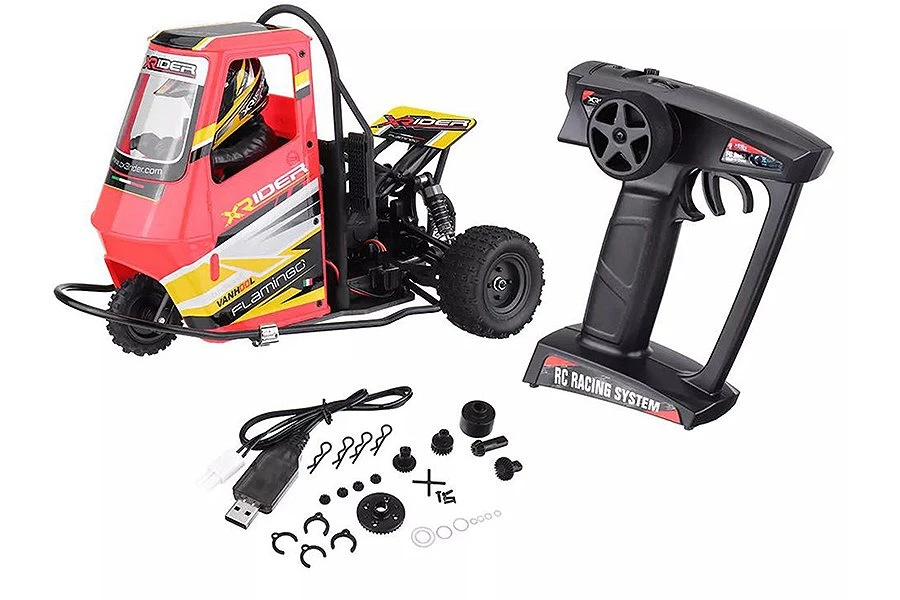 X-RIDER Flamingo 1/8 Radio Control RC Tricycle RTR – Red - Image 4