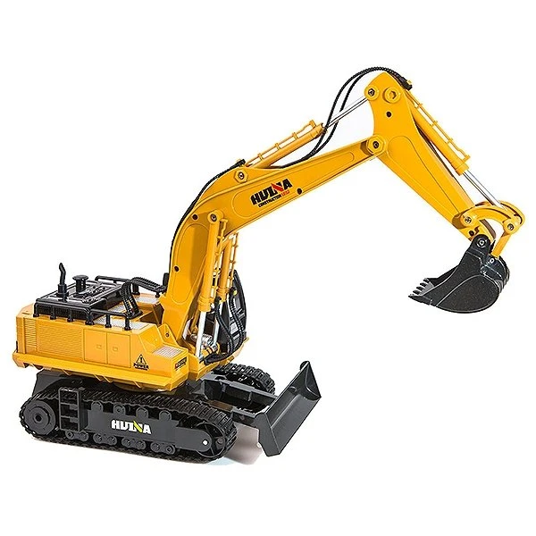 Huina Radio Control RC Construction Excavator 2.4G 11CH 1:16 Scale W/Die Cast Bucket CY1510