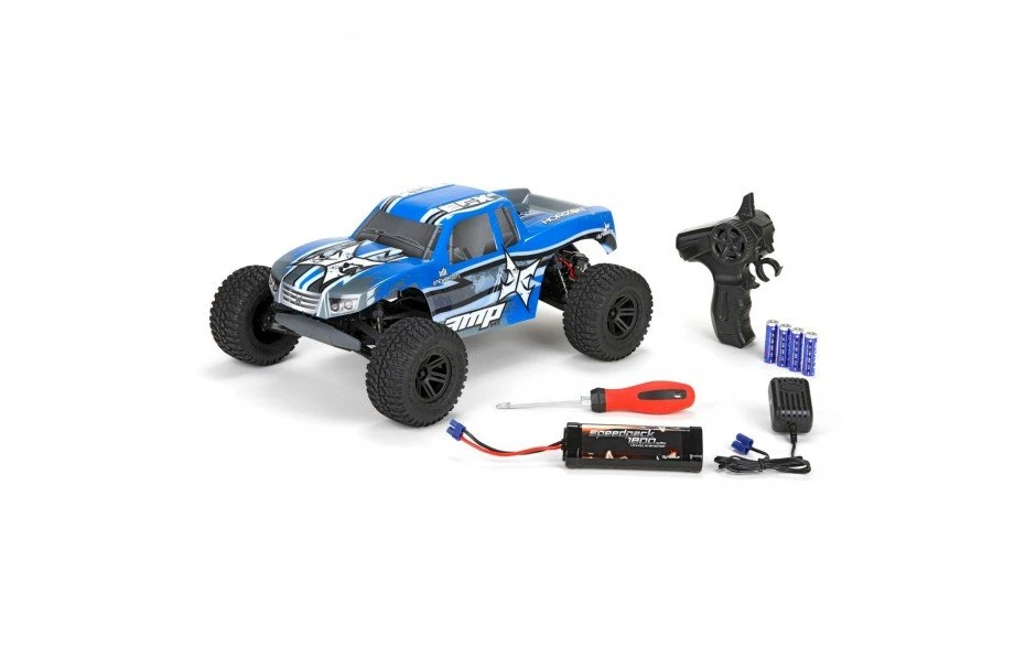 ECX AMP MT 1:10th 2wd Radio Control RC Monster Truck Car Kit Build-to-Drive - Image 8