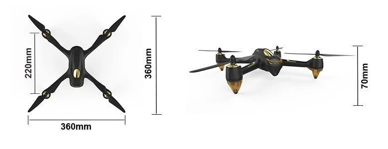 Hubsan 501S X4 Air Black FPV Drone W/GPS 1080P, 1KEY, Follow Me & Headless Mode - Image 6