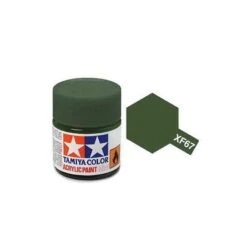 Tamiya Mini XF-67 Flat NATO Green Acrylic Paint 10ml Bottle – 81767