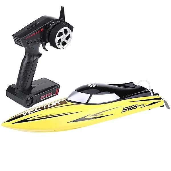 Volantex Racent Vector SR65CM Brushed RC Speed Boat RTR Yellow